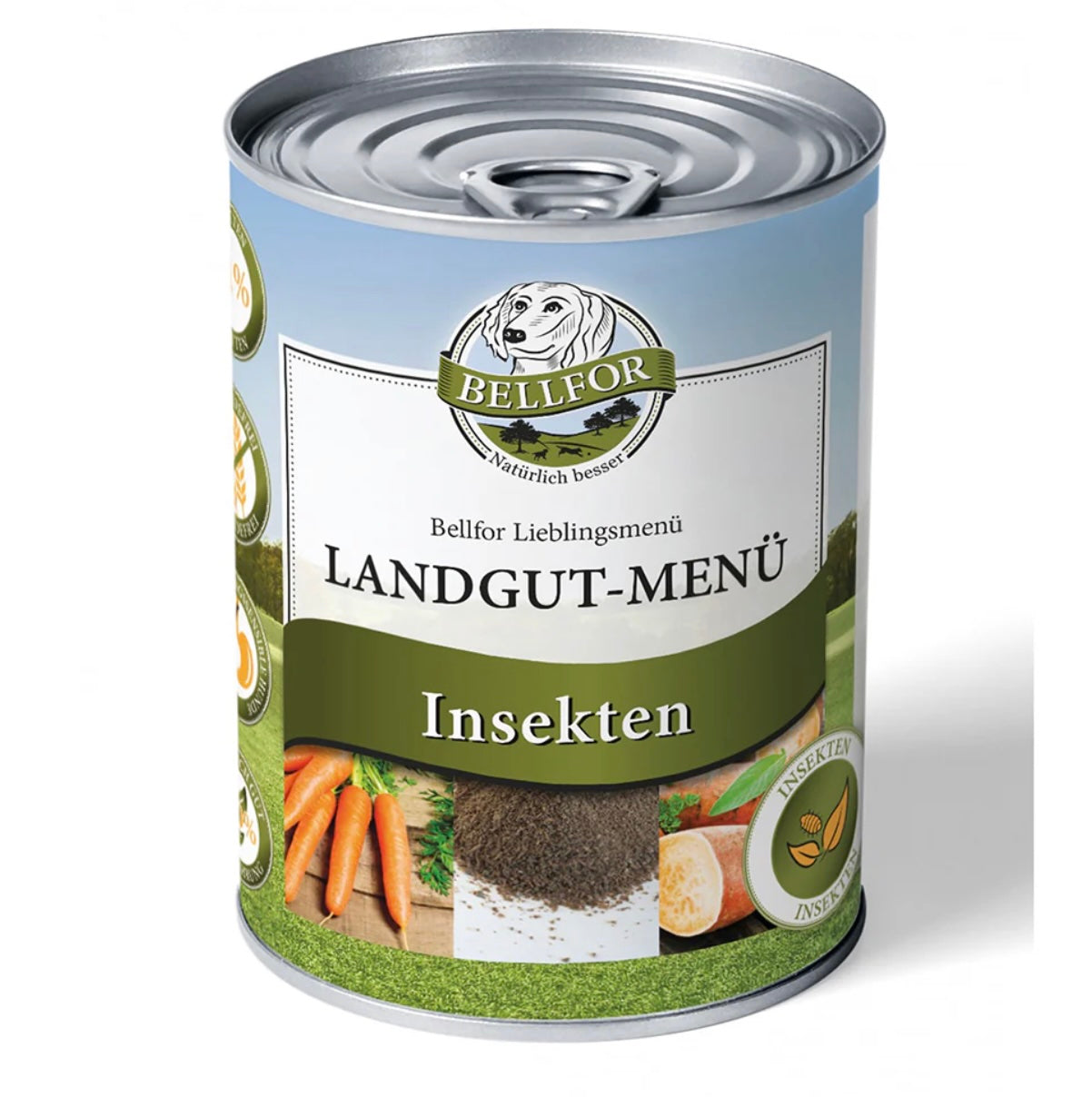 Nourriture humide pour chien Bellfor aux insectes - Menu Domaine