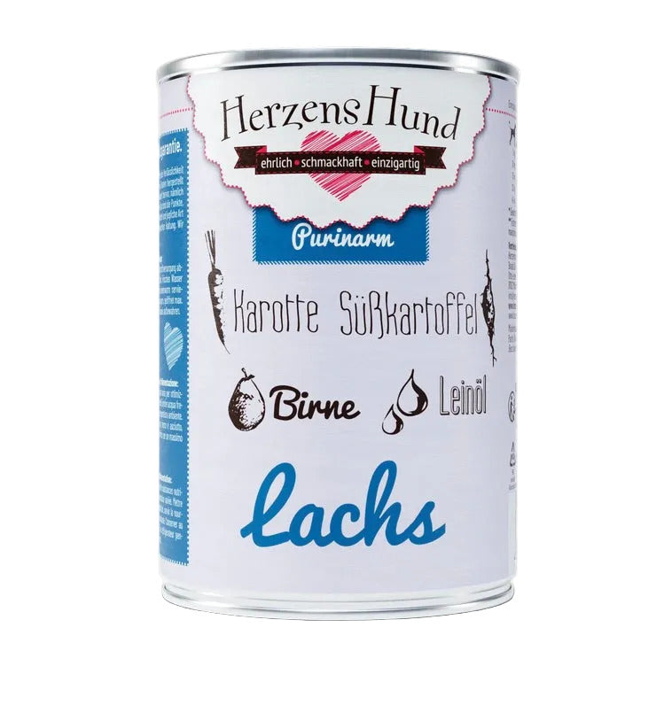 HerzensHund Saumon et carottes - faible en purine